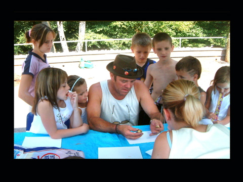 ME DOING MAGIC WITH KIDS IN WALES